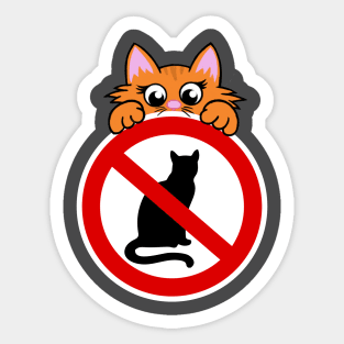 Peeking kitten. Sticker